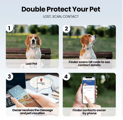Collar para mascotas inteligente con localización y protección total